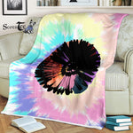 Scotstee Shop - Scotstee Shop Blanket Sunflower Tie Dye Hippie Fleece Blanket