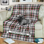 Scotstee Shop - Scotstee Shop Tartan Plaid Fleece Blankets With Moose Clan Borthwick Tartan Plaid Christmas Blanket