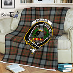 Scotstee Shop - Scotstee Shop Tartan Plaid Fleece Blankets MacLaren Weathered Clan Crest Badge Tartan Fleece Blanket Scottish