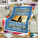 Scotstee Shop - Fleece Blanket - I'm Not A Perfect Son But My Crazy Mom Loves Me Mother Day Gifts Fleece Blanket