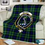 Scotstee Shop - Scotstee Shop Tartan Plaid Fleece Blankets MacNeill Of Colonsay Hunting Clan Crest Badge Tartan Fleece Blanket Scottish
