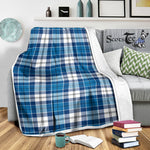 Scotstee Shop Tartan Plaid Blanket Muirhead Blue Scottish Tartan Plaid Sherpa Blanket