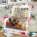 Scotstee Shop - Personalized Gift Letter To Family To My Husband Quotes Gifts Letter Fleece Blanket