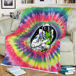 Scotstee Shop - Scotstee Shop Blanket Astronaut Alien Cat Tie Dye Hippie Fleece Blanket