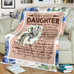 Scotstee Shop - Fleece Blanket - Gift For Bonus Daughter, To My Bonus Daughter Mother Day Gifts Fleece Blanket