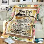 Scotstee Shop - Personalized Gift Letter To my wife Gift love you My Wife Fleece Blanket