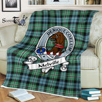 Scotstee Shop - Scotstee Shop Tartan Plaid Fleece Blankets Melville Hunting Clan Badge Tartan Fleece Blanket Scottish