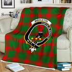 Scotstee Shop - Scotstee Shop Tartan Plaid Fleece Blankets Middleton Clan Crest Badge Tartan Fleece Blanket Scottish