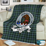Scotstee Shop - Scotstee Shop Tartan Plaid Fleece Blankets Melville Clan Badge Tartan Fleece Blanket Scottish
