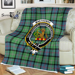 Scotstee Shop - Scotstee Shop Tartan Plaid Fleece Blankets MacThomas Ancient Clan Crest Badge Tartan Fleece Blanket Scottish
