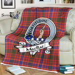 Scotstee Shop - Scotstee Shop Tartan Plaid Fleece Blankets MacRae Ancient Clan Badge Tartan Fleece Blanket Scottish