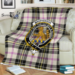 Scotstee Shop - Macpherson Tartan Plaid Fleece Blanket MacPherson Dress Ancient Plaid Blanket Clan Crest Badge Tartan Blanket