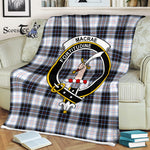 Scotstee Shop - Scotstee Shop Tartan Plaid Fleece Blankets MacRae Dress Modern Clan Crest Badge Tartan Fleece Blanket Scottish