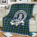 Scotstee Shop - Scotstee Shop Tartan Plaid Fleece Blankets Malcolm Ancient Clan Badge Tartan Fleece Blanket Scottish