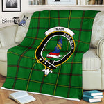 Scotstee Shop - Scotstee Shop Tartan Plaid Fleece Blankets Mar Hunting Clan Crest Badge Tartan Fleece Blanket Scottish