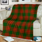 Scotstee Shop - Scotstee Shop Tartan Plaid Fleece Blankets Menzies Green Modern Clan Tartan Plaid Fleece Blanket Scottish