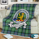 Scotstee Shop - Scotstee Shop Tartan Plaid Fleece Blankets MacThomas Ancient Clan Badge Tartan Fleece Blanket Scottish