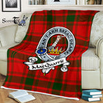 Scotstee Shop - Scotstee Shop Tartan Plaid Fleece Blankets MacQuarrie Clan Badge Tartan Fleece Blanket Scottish