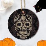 Sugar Skull Ornament Cool Desert Camo Dia de Los Muertos Sugar Skull Camouflage Happy Halloween Ornament Gift - Scotstee Shop