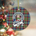 Scotstee Shop - Glass Scottish Clan Badge Plaid Ornament Gift. Christmas Tree Ornament Glass Clan Tartan Ornament Great Christmas Ornaments Gift