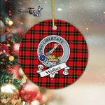 Scotstee Shop - Wallace Scottish Clan Badge Plaid Ornament Gift. Christmas Tree Ornament Wallace Clan Tartan Ornament Great Christmas Ornaments Gift