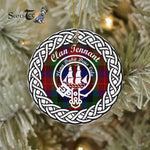 Scotstee Shop - Tennant Clan Tartan Crest Badge Plaid Ornament Gift. Christmas Tree Ornament Tartan Ornament Great Christmas Ornaments Gift