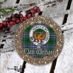Scotstee Shop - Wishart Celtic Circle Plaid Ornament Gift. Christmas Tree Ornament Tartan Ornament Great Christmas Ornaments Gift