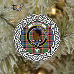 Stirling (Of Keir) Tartan Ornament,  ceramic ornament, personalized christmas ornaments, christmas tree ornaments, christmas door decorations, Plaid Ornament, Tartan Ceramic Ornament