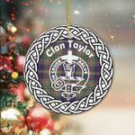 Taylor Tartan Ornament,  ceramic ornament, personalized christmas ornaments, christmas tree ornaments, christmas door decorations, Plaid Ornament, Tartan Ceramic Ornament
