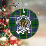Scotstee Shop - Wishart Scottish Clan Badge Plaid Ornament Gift. Christmas Tree Ornament Wishart Clan Tartan Ornament Great Christmas Ornaments Gift