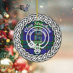 Scotstee Shop - Strachan Clan Tartan Plaid Crest Badge Plaid Ornament Gift. Christmas Tree Ornament Tartan Ornament Great Christmas Ornaments Gift