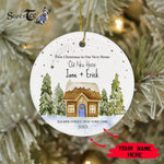 Scotstee Shop - Personalize Name Family Gingerbread Our New Home Christmas Ornament Gift, First Christmas In Our New Home Ornament