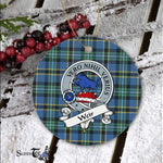 Scotstee Shop - Weir Scottish Clan Badge Plaid Ornament Gift. Christmas Tree Ornament Weir Clan Tartan Ornament Great Christmas Ornaments Gift