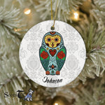 Sugar Skull Ornament Personalized Ornaments Sugar Skull Barn Owl Gift Happy Halloween Ornament Gift - Scotstee Shop