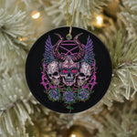 Sugar Skull Ornament Demon Sugar Skull Happy Halloween Ornament Gift Halloween Tree Decorations Halloween Gift - Scotstee Shop
