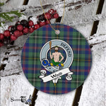 Scotstee Shop - Wood Scottish Clan Badge Plaid Ornament Gift. Christmas Tree Ornament Wood Clan Tartan Ornament Great Christmas Ornaments Gift