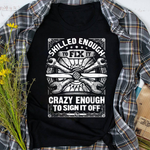 Mechanic Dad Shirt Skill Enough To Sign It Off Shirt For Aircraft Mechanic Father's Day Shirt Aircraft Mechanic Shirt - Scotstee Shop