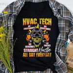 HVAC Shirts, Mechanic Dad Shirt Mens HVAC Tech AC Technician Installer Distressed Apparel Gift HVAC tech T Shirts - Scotstee Shop