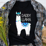 Father's Day Shirt Daddy Llama Gift Shirt Papa - Scotstee Shop
