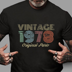 Vintage 1978 Years Old Retro 70's 41st Birthday Shirt Vintage 1978 Shirt - Scotstee Shop
