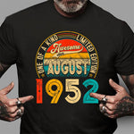 Vintage 69 Years Old Decoration Born In August 1952 69th Birthday Shirt - Scotstee Shop