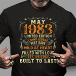 Vintage May 1983 Awesome 38 Yrs Old 38th Birthday Gift Birthday Shirt - Scotstee Shop