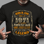 Vintage Legends Born In 1971 June Birthday Bday Gifts Birthday Shirt For 50th Birthday Shirt - Scotstee Shop