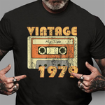 Vintage 1979 Years Old Distressed Birthday Anniversary Birthday Shirt - Scotstee Shop