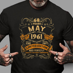 Womens 60 Years Old - Vintage May 1961 60th Birthday Shirt 60th birthday gifts - Scotstee Shop