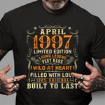 Vintage April 1997 Awesome 24 Yrs Old 24th Birthday Gift Birthday Shirt - Scotstee Shop