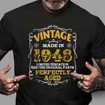 Vintage Made In 1948 Years Old Birthday Gift Birthday Shirt Made in 1948 T Shirt - Scotstee Shop