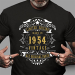 Vintage 1954 Years Old Birthday Gift Idea Birthday Shirt 67th Birthday Ideas For Him - Scotstee Shop