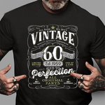 Vintage 60th Birthday Shirt 1959 Aged To Perfection Gift Birthday Shirt - Scotstee Shop