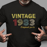 Vintage 1983 Years Old Birthday Gift Birthday Shirt - Scotstee Shop